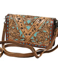 American Darling ORGANISER Upcycled Wool Genuine Leather women bag western handbag purse