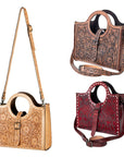American Darling Tote Hand Tooled Genuine Leather Western Women Bag Handbag Purse | Western Tote Bag | Travel Tote Bags | College Tote Bag | Casual Tote Bag