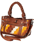 American Darling Hair On Genuine Leather Women Bag Western Handbag Purse