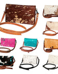 American Darling Hair On Genuine Leather Women Bag Western Handbag Purse