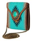 American Darling Hand Tooled Hair On Genuine Leather Women Bag Western Handbag Purse
