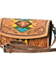 American Darling Wallet Hand Tooled Genuine Leather women bag western handbag purse
