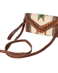 American Darling Hand Tooled Saddle Blanket Genuine Leather Women Bag Western Handbag Purse