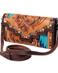 American Darling Hand Tooled Genuine Leather Women Bag Western Handbag Purse