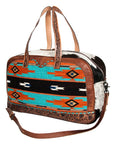 American Darling Saddle Blanket Hair On Genuine Leather Women Bag Western Handbag Purse