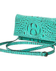 American Darling Crocodile Embossed Genuine Leather Women Bag Western Handbag Purse