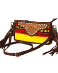 American Darling Small Crossbody Hand Tooled Saddle Blanket Genuine Leather Women Bag Western Handbag Purse