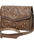 American Darling Hand Tooled Genuine Leather Women Bag Western Handbag Purse