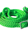 1" X 8Ft Hilason Braided Poly Barrel Horse Racing Flat Reins