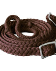 1" X 8Ft Hilason Braided Poly Barrel Horse Racing Flat Reins