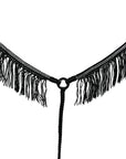 Hilason Horse Flat Braided Paracord Crystal Fringes Breast Collar