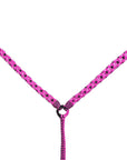 Hilason Horse Breast Collar Braided Paracord Pink / Black