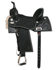 Hilason Western Horse Flex Tree Saddle American Leather Trail Barrel