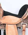 Hilason Western Horse American Leather Barrel Flex Tree Trail Child Saddle