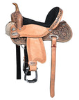 Hilason Western Horse American Leather Barrel Flex Tree Trail Child Saddle