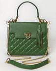 Never Mind Western Cross Body Genuine Leather Handbag Purse Wallet Bag For Women Girls