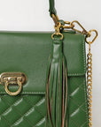 Never Mind Western Cross Body Genuine Leather Handbag Purse Wallet Bag For Women Girls