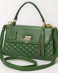 Never Mind Western Cross Body Genuine Leather Handbag Purse Wallet Bag For Women Girls