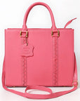 Never Mind Briefcase Genuine Leather Women Bag Western Handbag Purse