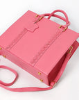 Never Mind Briefcase Genuine Leather Women Bag Western Handbag Purse