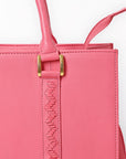 Never Mind Briefcase Genuine Leather Women Bag Western Handbag Purse
