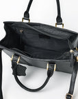 Never Mind Briefcase Genuine Leather Women Bag Western Handbag Purse