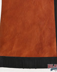 HILASON Pro Rodeo Bull Riding Chaps Genuine Leather Brown