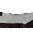 32X30 In Hilason Western Felt Horse Saddle Pad W/ Croc Leather Border
