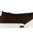 32X30 In Hilason Western Felt Horse Saddle Pad W/ Croc Leather Border