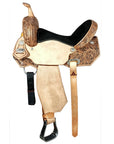Hilason Flex Tree Western Horse Saddle American Leather Trail Barrel