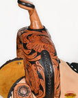 Hilason Western Horse Barrel Racing Wooden Tree American Leather Saddle