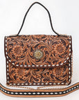 American Darling Crossbody Hand Tooled Genuine Leather Women Bag Western Handbag Purse