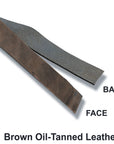 Hilason Genuine Leather Flat Strap Strips for DIY Arts & Craft Projects Jewelry Tooling Home Décor Brown