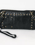 Spaghetti Western Wallet Genuine Leather Women Bag Western Handbag Purse