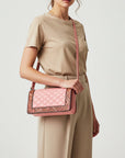 American Darling Genuine Leather Hand-Tooled Floral Quilted Organiser Bag Crossbody with YKK Zipper
