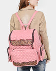 American Darling Backpack Beautifully Quilted Genuine Leather women bag