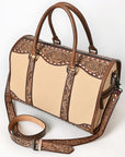 American Darling Duffel Hand Tooled Saddle Blanket Genuine Leather Women Bag Western Handbag Purse