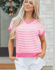 Georgia Trim Short Sleeve Top