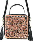 American Darling Crossbody Bag Beautifully Hand Tooled Leather women
