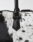 American Darling Duffle bag Beautifully Hair On Leather women Handbag