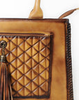American Darling Tote Bag Beautifully Quilted Genuine Leather women bag