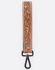 American Darling ADKR217 Hand Tooled Genuine Leather Wristlet Key Ring