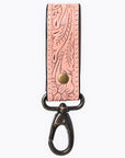 American Darling Hand Tooled Genuine Leather Wristlet Key Ring