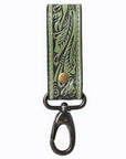 American Darling ADKR218 Hand Tooled Genuine Leather Wristlet Key Ring