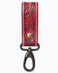 American Darling Hand Tooled Genuine Leather Wristlet Key Ring
