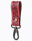 American Darling ADKR218 Hand Tooled Genuine Leather Wristlet Key Ring