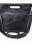 American Darling Women's Clutch Bag Western Hand Tooled Genuine Leather Handbag