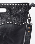 American Darling Women's Clutch Bag Western Hand Tooled Genuine Leather Handbag
