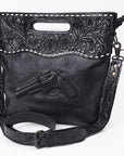 American Darling Women's Clutch Bag Western Hand Tooled Genuine Leather Handbag