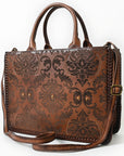 American Darling Tote Bag Beautifully Embossed Genuine Leather women bag